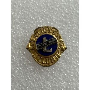 VINTAGE LIONS CLUB Past Tail Twister Lapel Pin 1/10 10K Gold GF Approx 2g